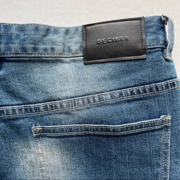 Decibel Slim & Repair Skinny Blue Denim Jeans 36x32 Med Wash Stretch Mid Rise - Picture 7 of 10